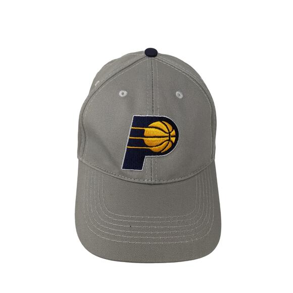 Main Gate Indiana Pacers Lucas Oil Strapback Hat Embroidered Logo Cap Gray - Picture 1 of 10